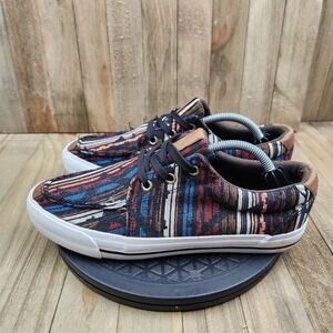 Roper Serape Print Womens size 8 Moc Toe Shoes Multi Color Western Sneakers